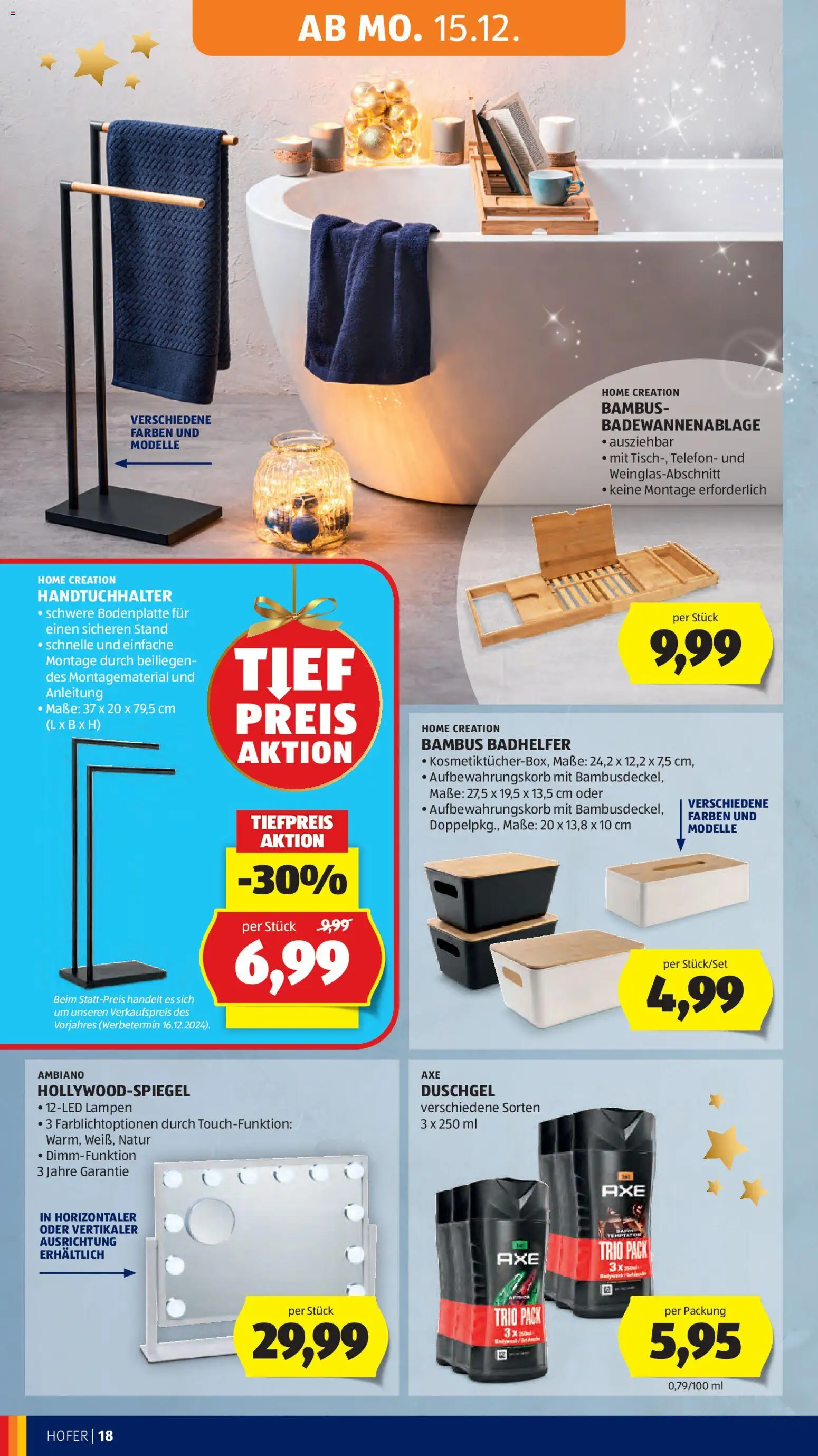 Hofer Flugblatt gültig ab 12.12.2025 | Seite: 30 | Produkte: Telefon, Duschgel
