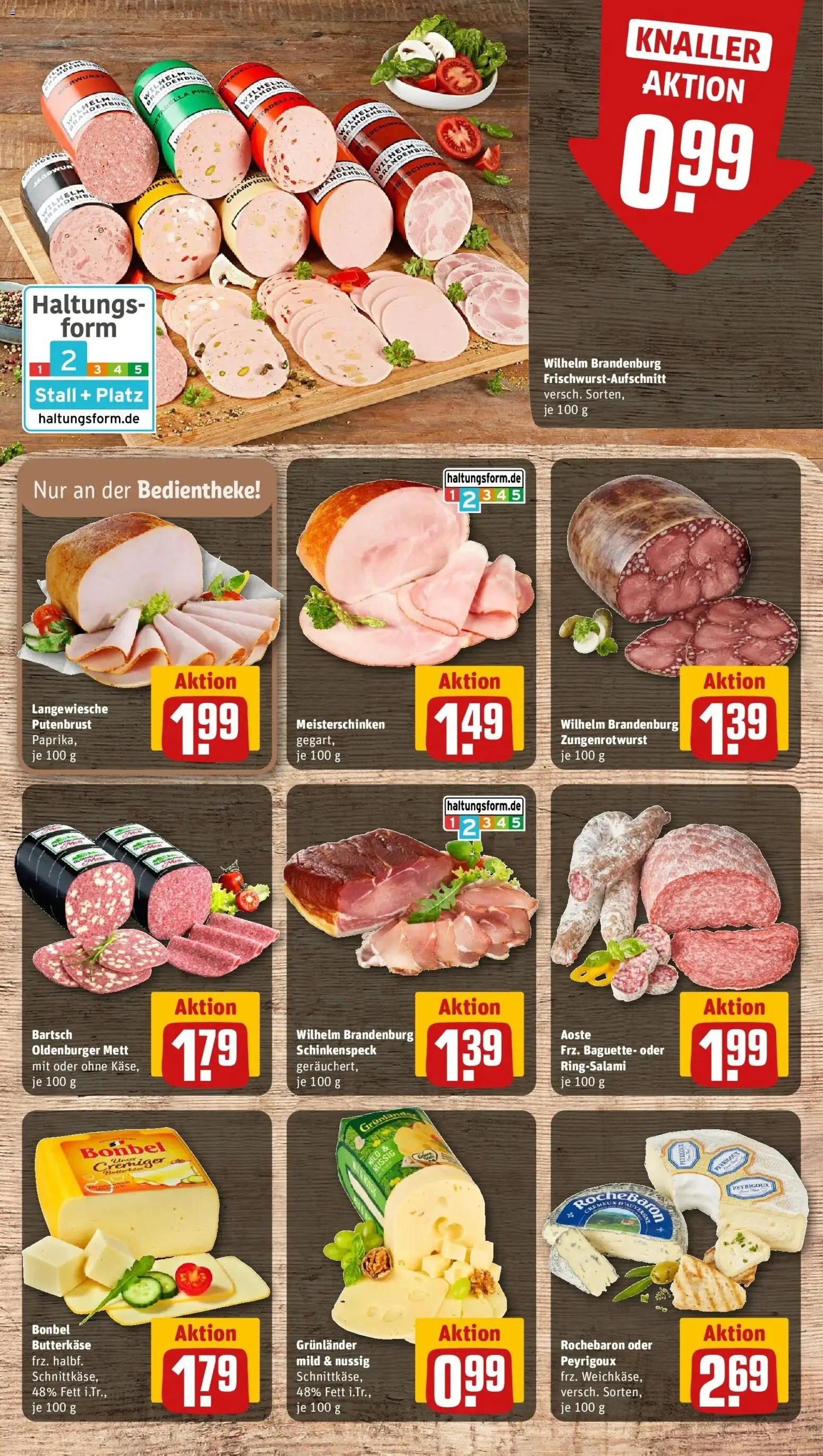 Rewe prospekt Uslar	 – gültig ab 09.02.2026 | Seite: 13 | Produkte: Baguette, Paprika, Grunlander, Salami