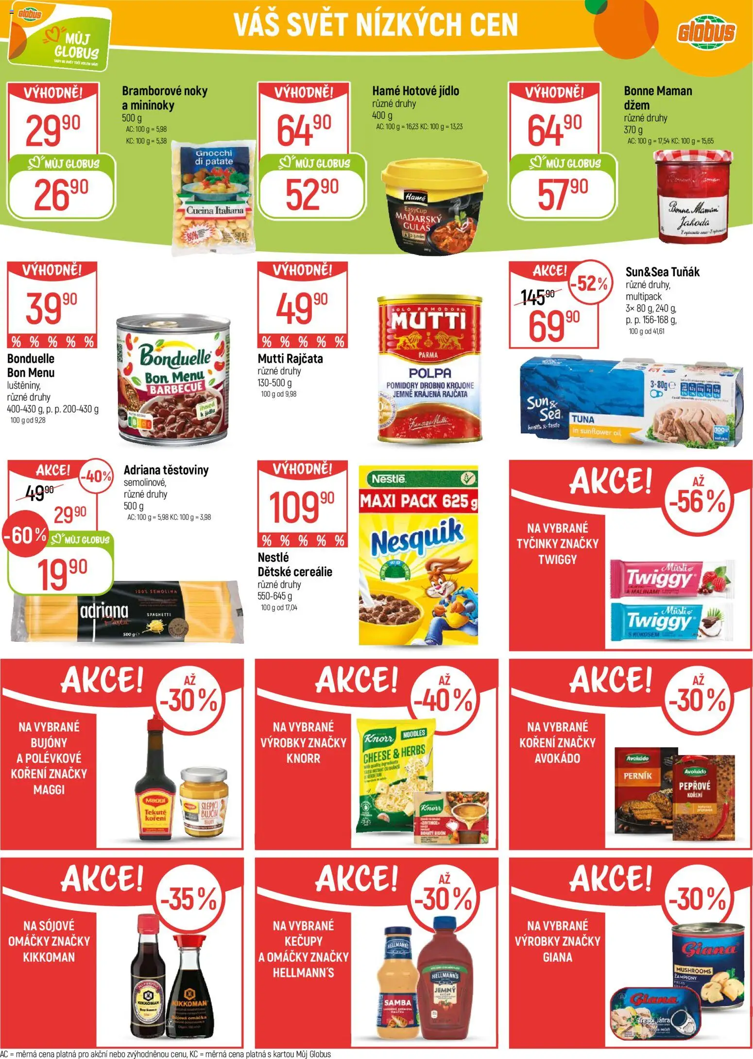 Globus leták - Havířov od 12.11.2025 | Strana: 25 | Produkty: Tuňák, Bramborové noky, Nesquik, Hellmann's