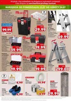 Kaufland gazetka - Mega okazje od 17.07.2025 | Strona: 19 | Produkty: Karta, Wózek transportowy, Buty, Walizka