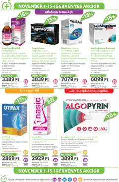 Alma Gyógyszertárak Akciós újság - amely érvényes a következő dátumtól: 01.11.2025 | Oldal: 12
