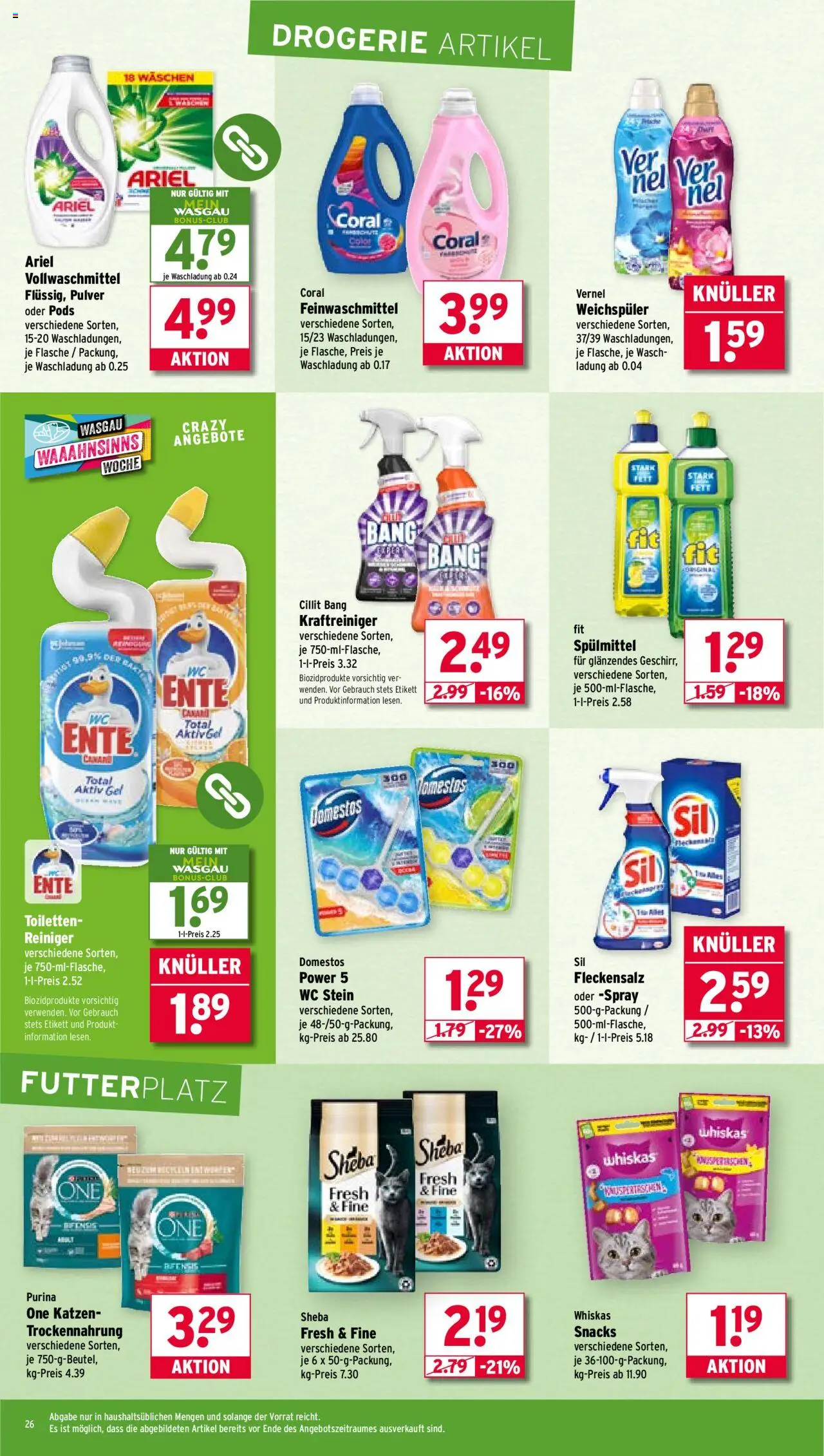 Wasgau Prospekt 	 - gültig ab dem 04.08.2025 | Seite: 26