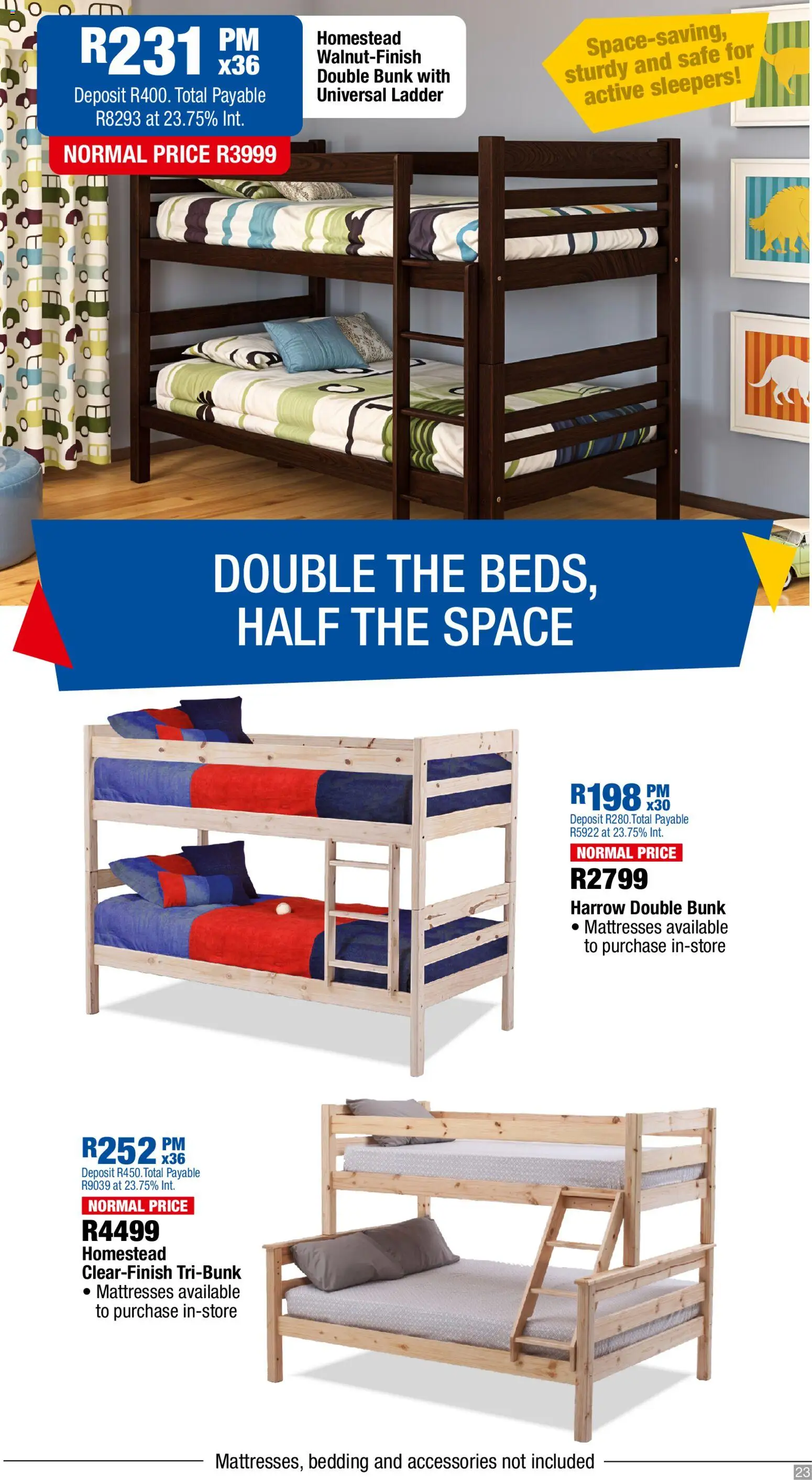 New OK Furniture catalogue – valid from 23.03.2026 | Page: 23 | Products: Double bunk