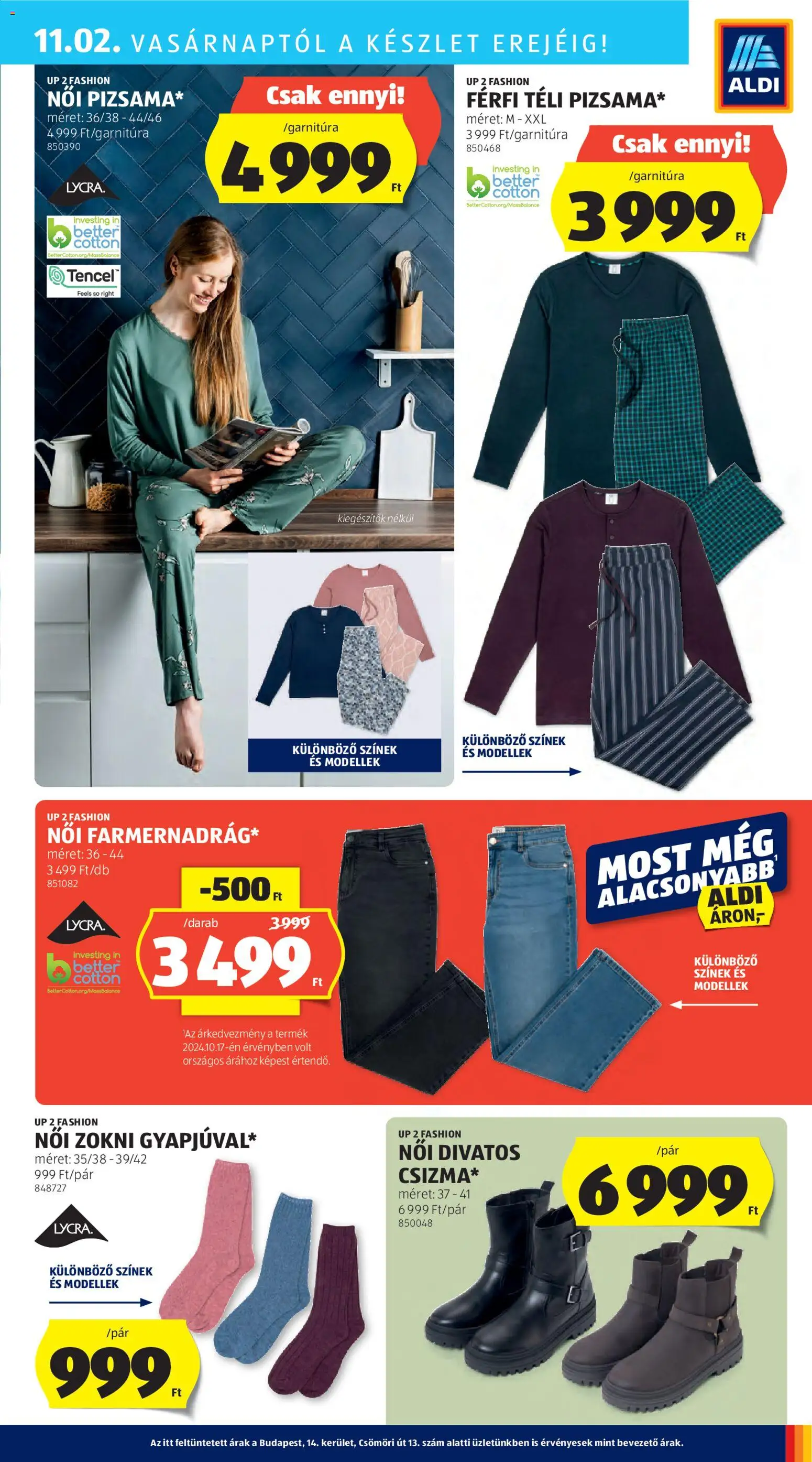 Aldi akciós ujság - amely érvényes a következő dátumtól: 30.10.2025 | Oldal: 43 | Termékek: Só, Zokni