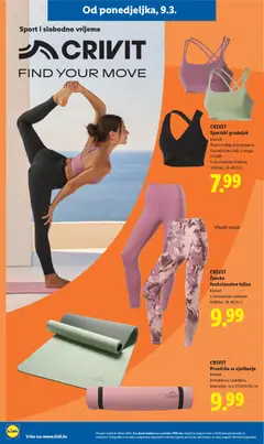 CRIVIT Ženske funkcionalne tajice, Komad. S elastanskim vlaknom. Veličine: 36-46 (S-L) - Pregled kataloga iz trgovine Lidl, vrijedi od 09.03.2026 | Stranica: 36