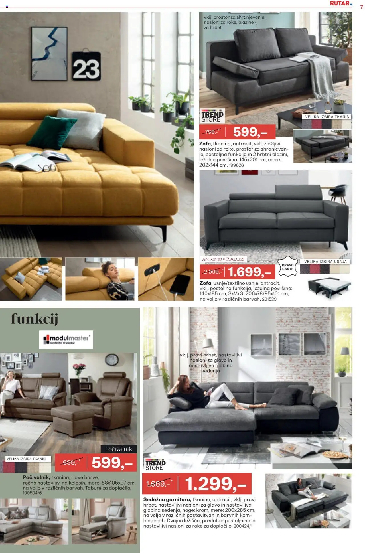 Rutar katalog │ velja od 20.08.2025 | Stran: 7 | Izdelki: Tabure