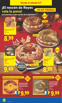 Vista previa Panadería Pulido Roscón de Reyes relleno de turrón, Roscón de Reyes relleno de turrón 500 g válido desde el 29.12.2025 | Página: 30