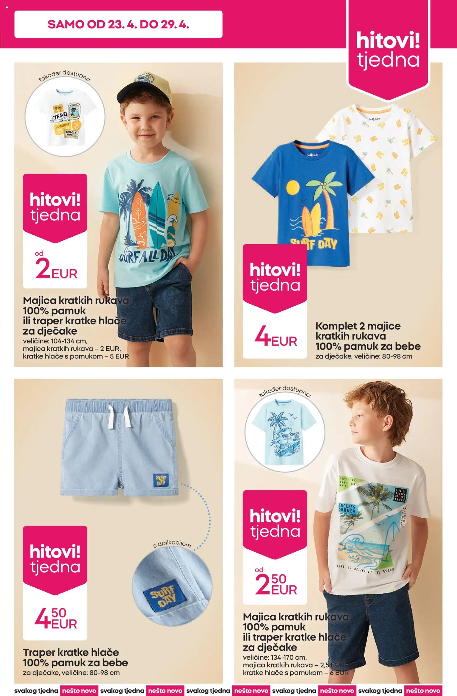 Pepco katalog | vrijedi od 23.04.2026 | Stranica: 3 | Proizvodi: Majica, Hlače, Kratke hlače