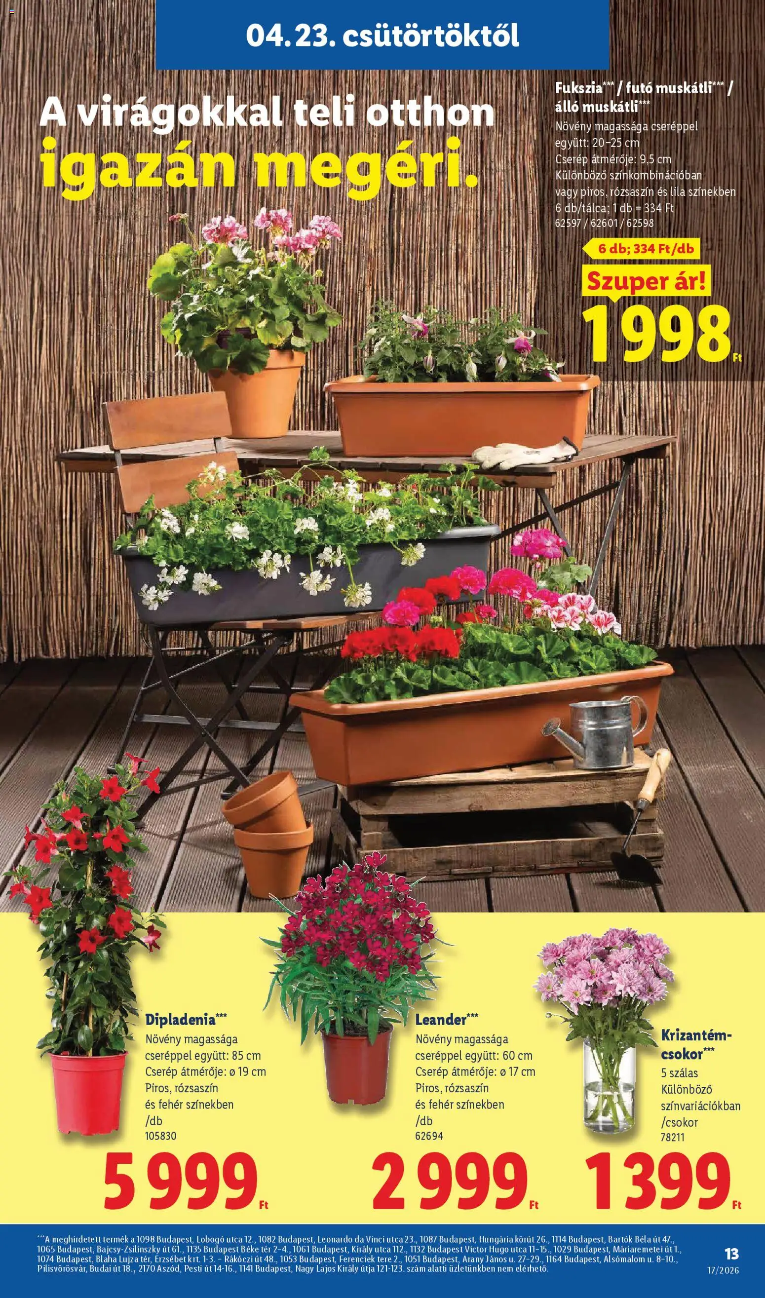 Lidl akciós ujság - amely érvényes a következő dátumtól: 23.04.2026 | Oldal: 13