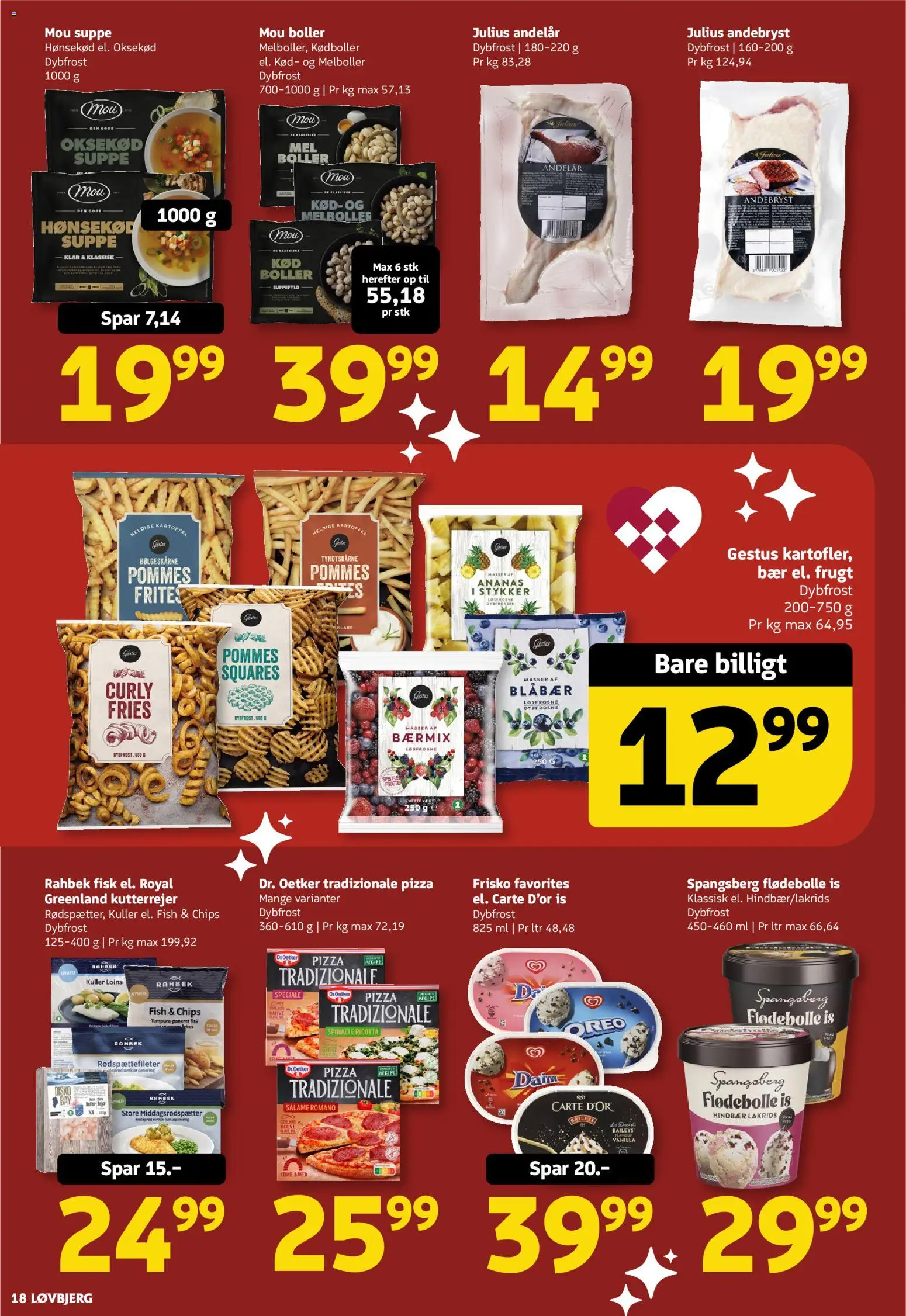 Løvbjerg tilbudsavis – gyldig fra 28.11.2025 | Side: 18 | Produkter: Amendoins, Fisk, Lakrids, Is