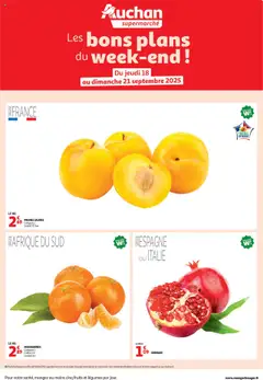 Auchan - Prévisualisation de Auchan - Les bons plans du week-end dans votre super ! valide à partir de 18.09.2025