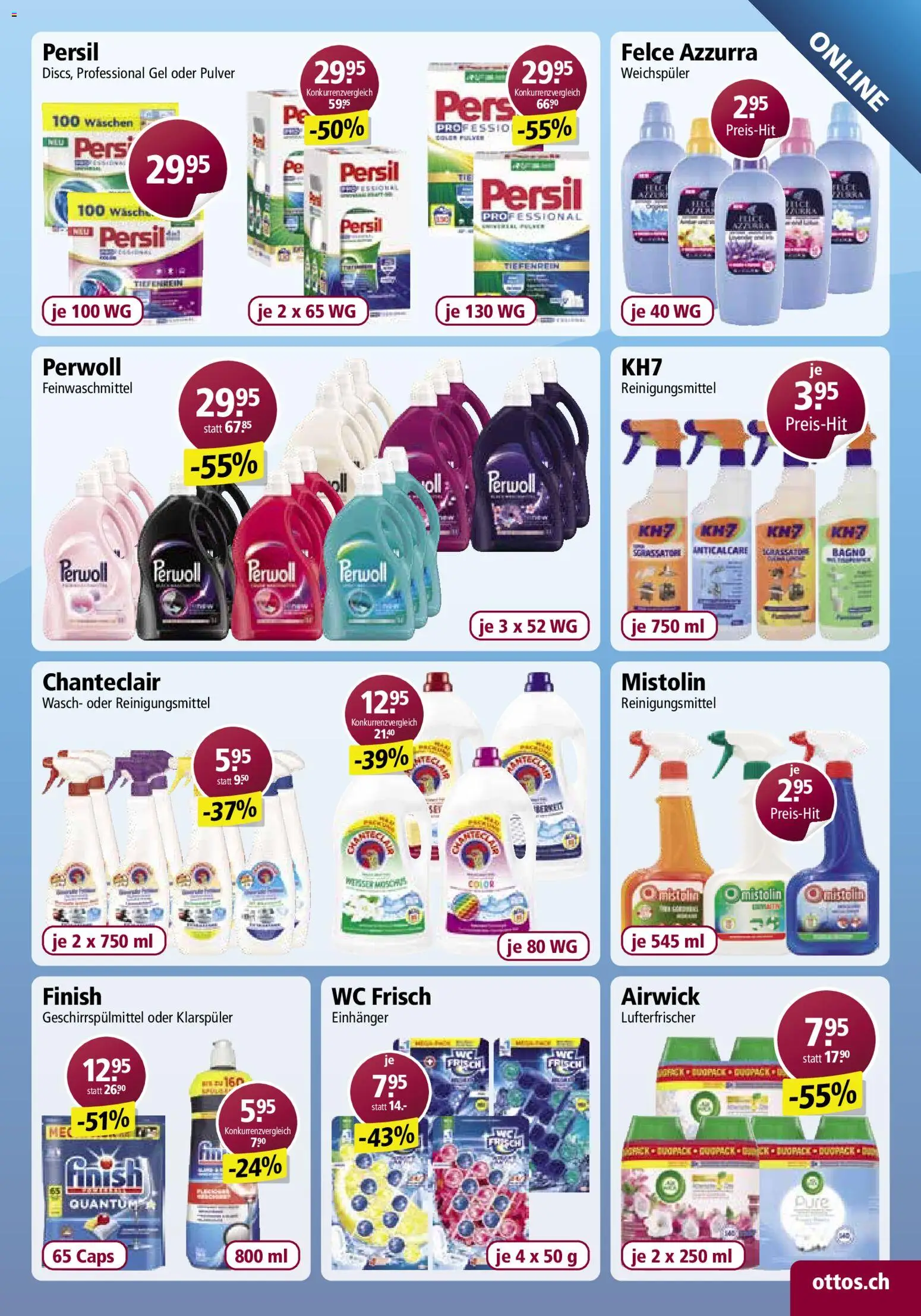 Otto's aktionen Online – gültig ab 09.03.2026 | Seite: 39 | Produkte: Pulver, Weichspüler, Geschirrspülmittel, Klarspüler