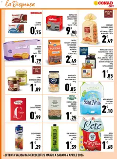 Anteprima del volantino MARMELLATE DI SICILIA mandarini/arance - 350 g/ CONFETTURE fichi di Puglia/ ciliegie dell'Emilia - 350 g/ pere dell'Emilia I.G.P./ pesche di Romagna I.G.P., Marmellata di Sicilia 340 g valido a partire dal 25.03.2026 | Pagina: 16 | Prodotti: Crema, Tè, Zucchero, Croissant