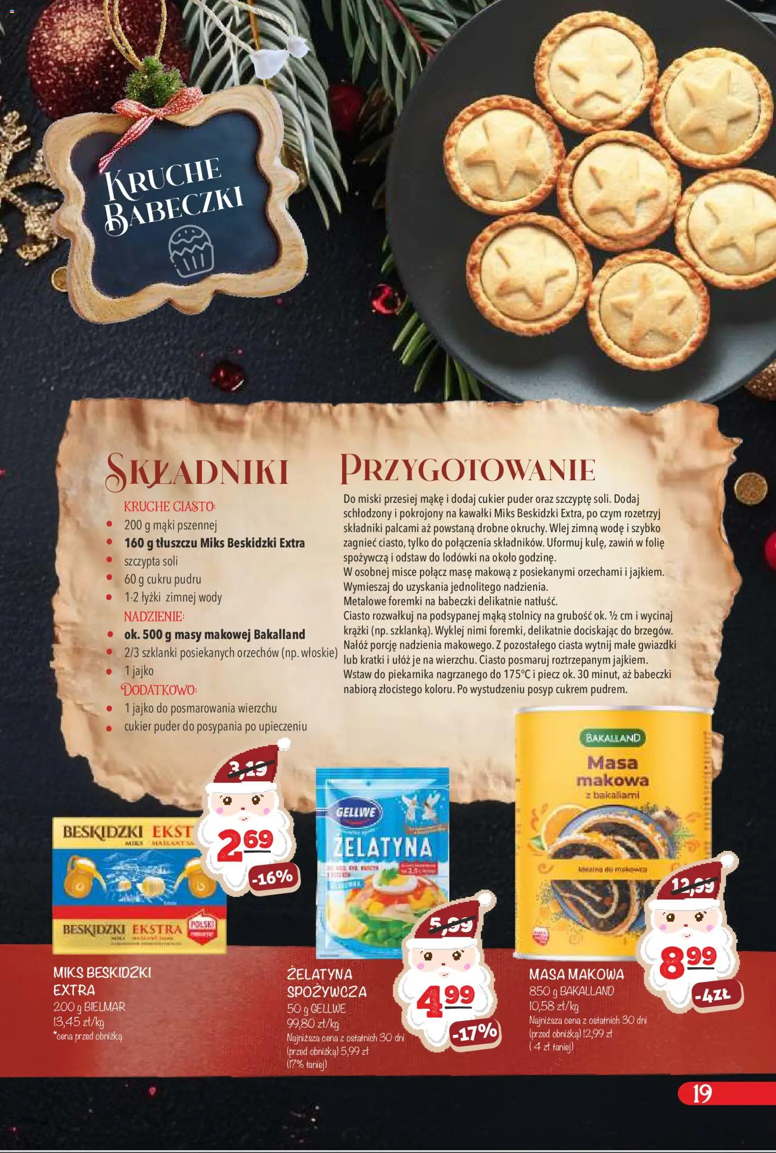 Arhelan Gazetka - Katalog Kulinarny od 15.12.2025 | Strona: 19 | Produkty: Ciasto, Babeczki, Puder, Cukier