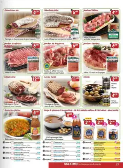 Maximo - Prévisualisation de Maximo catalogue epicerie valide à partir de 24.12.2025 | Page: 25 | Produits: Saucisson, Olives, Jambon serrano, Jambon