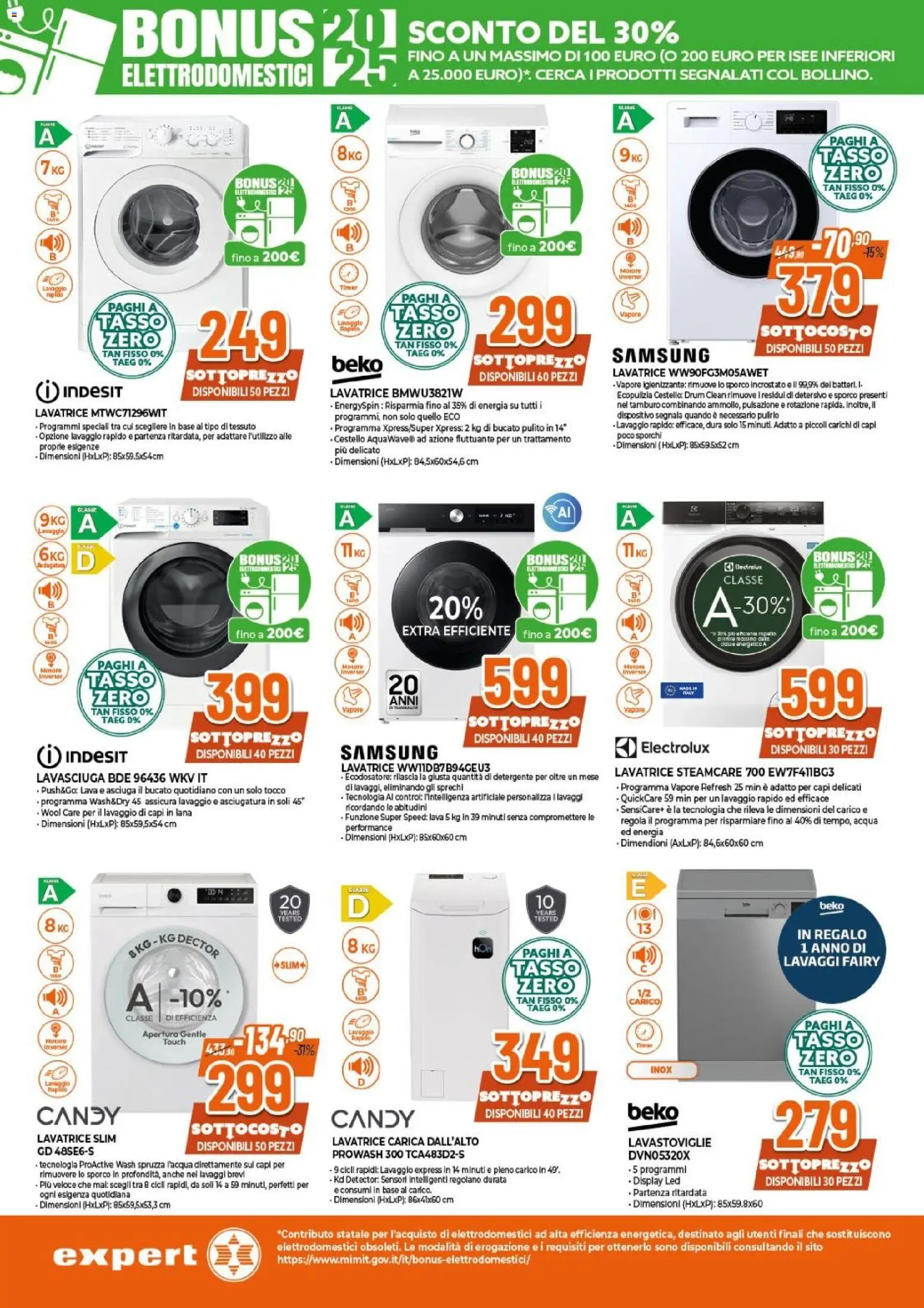 Volantino Expert del 12.12.2025 | Pagina: 16 | Prodotti: Lavasciuga, Acqua, Lavatrice, Lavastoviglie