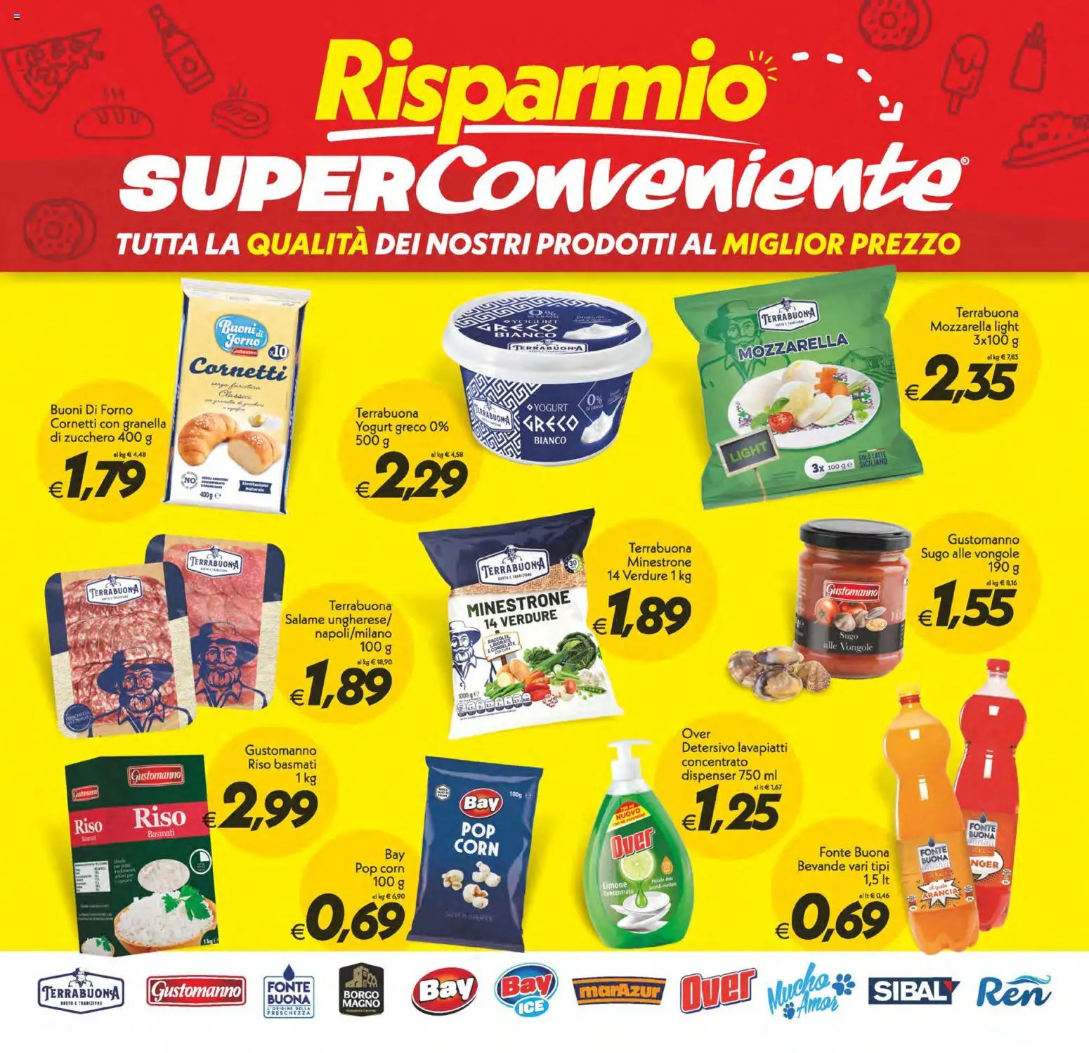 Volantino SuperConveniente del 24.10.2025 | Pagina: 5 | Prodotti: Minestrone, Yogurt, Zucchero, Limone