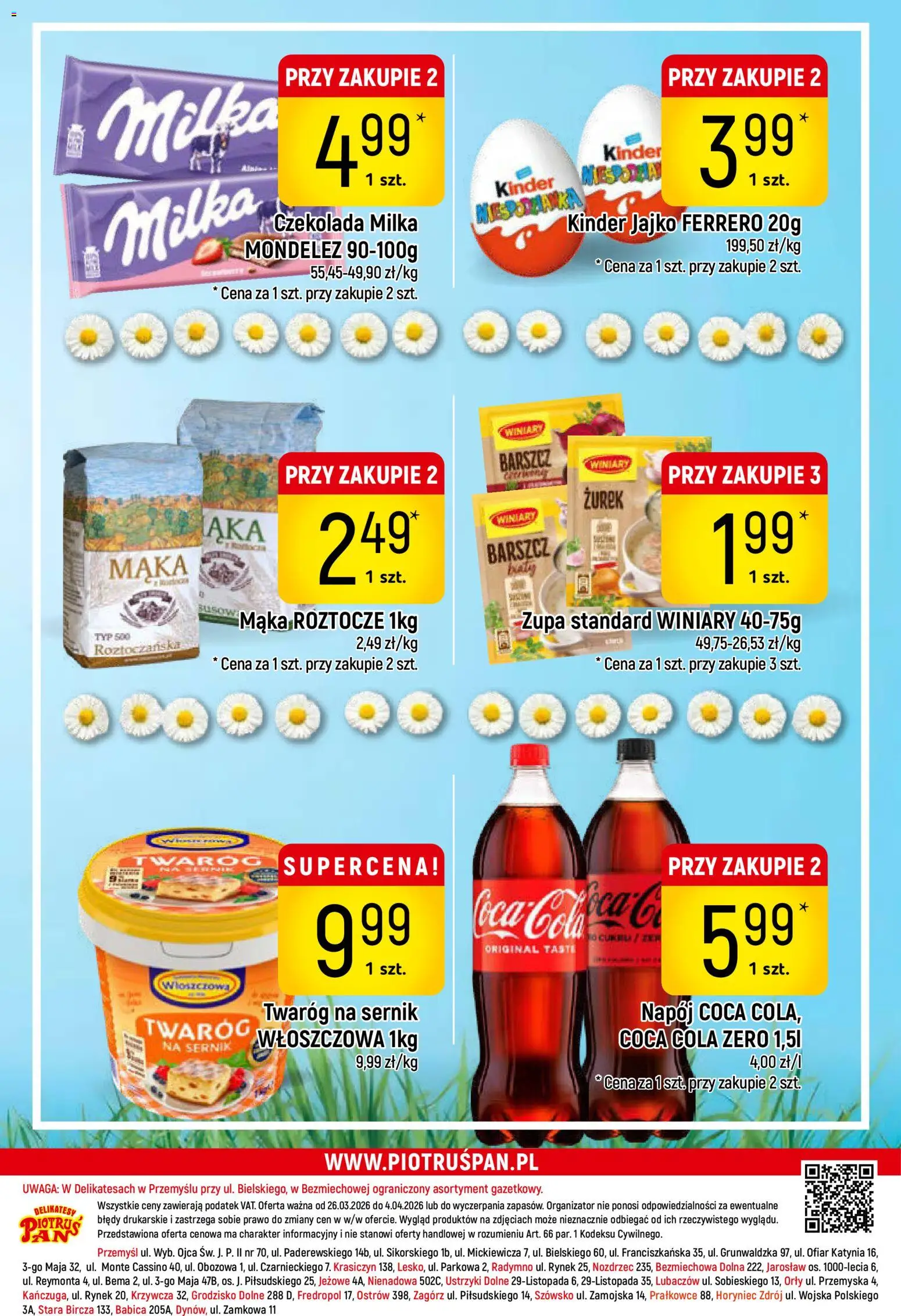 Piotruś Pan gazetka od 26.03.2026 | Strona: 28 | Produkty: Czekolada milka, Zurek, Milka, Kinder jajko