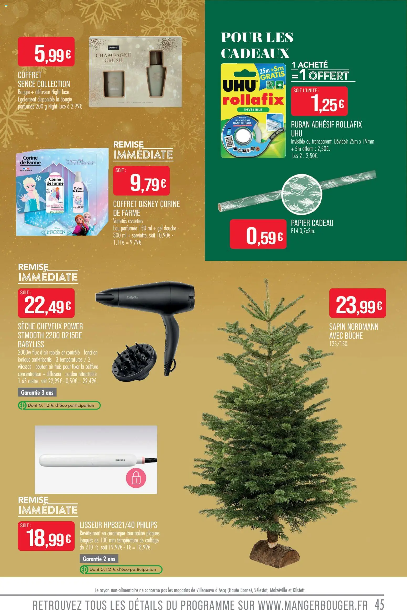 {H1} | Page: 45 | Produits: Diffuseur, Papier cadeau, Lisseur, Douche