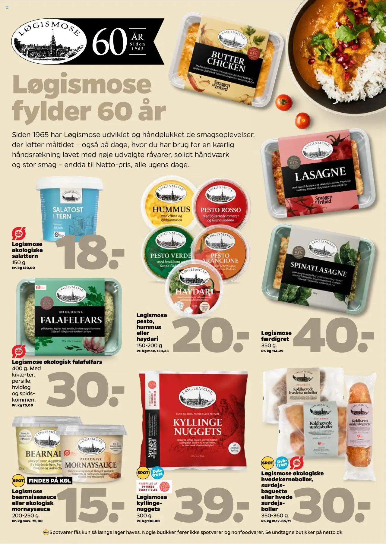 Netto tilbudsavis – gyldig fra 20.09.2025 | Side: 18 | Produkter: Nuggets, Mornaysauce, Carpete, Basilikum