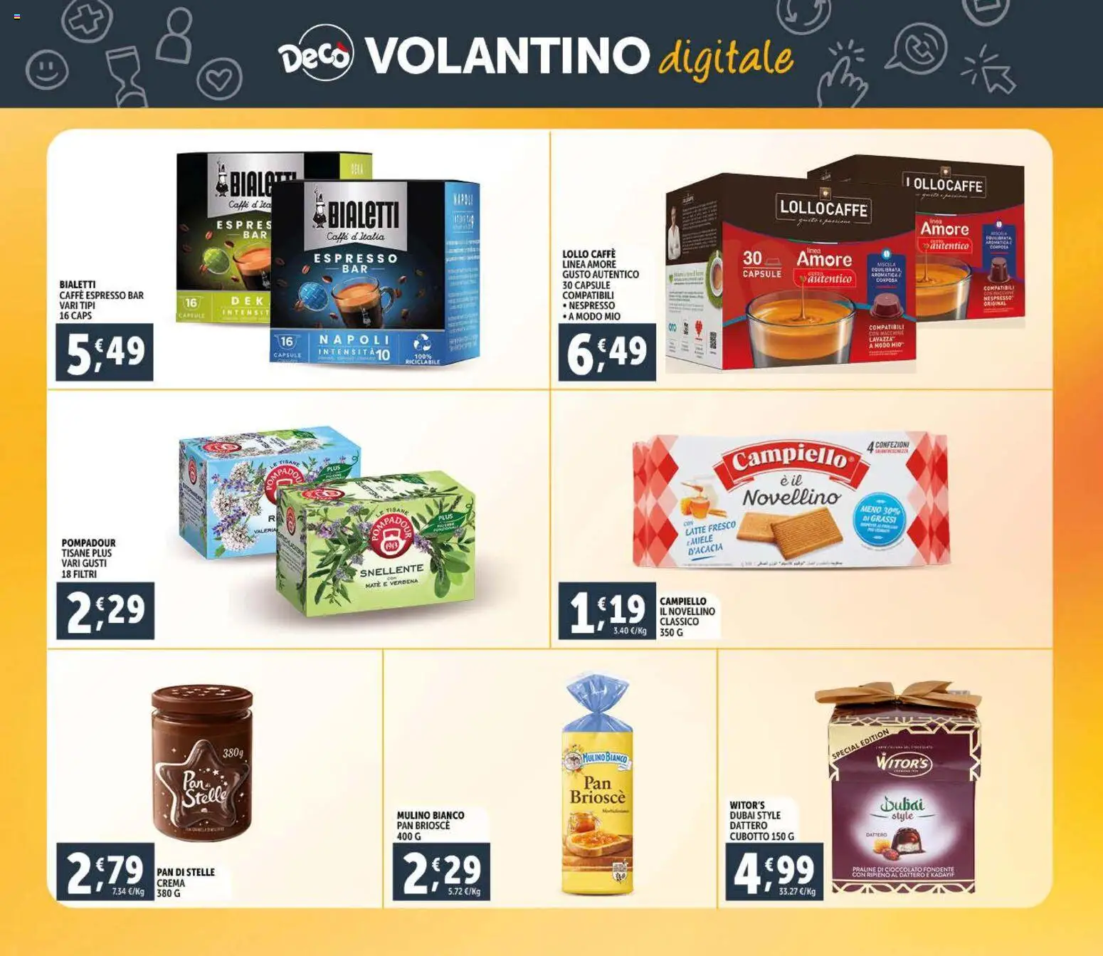 Volantino Decò del 09.01.2026 | Pagina: 23 | Prodotti: Caffè, Cioccolato, Latte, Lavazza