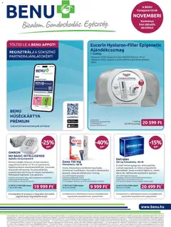 BENU Gyógyszertárak Akciós újság - amely érvényes a következő dátumtól: 01.11.2025