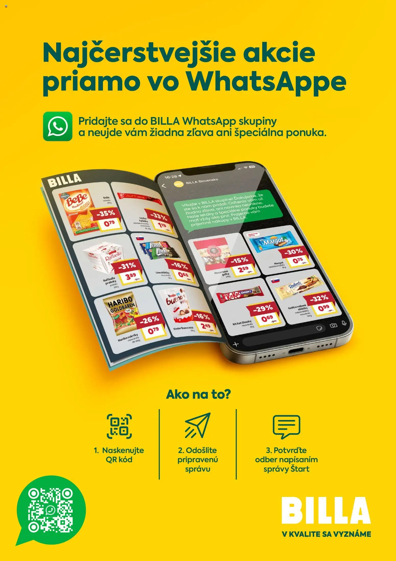 Nové Billa akcie – leták je platný od 22.04.2026 | Strana: 30 | Produkty: Lindor, Kinder, Kinder Bueno