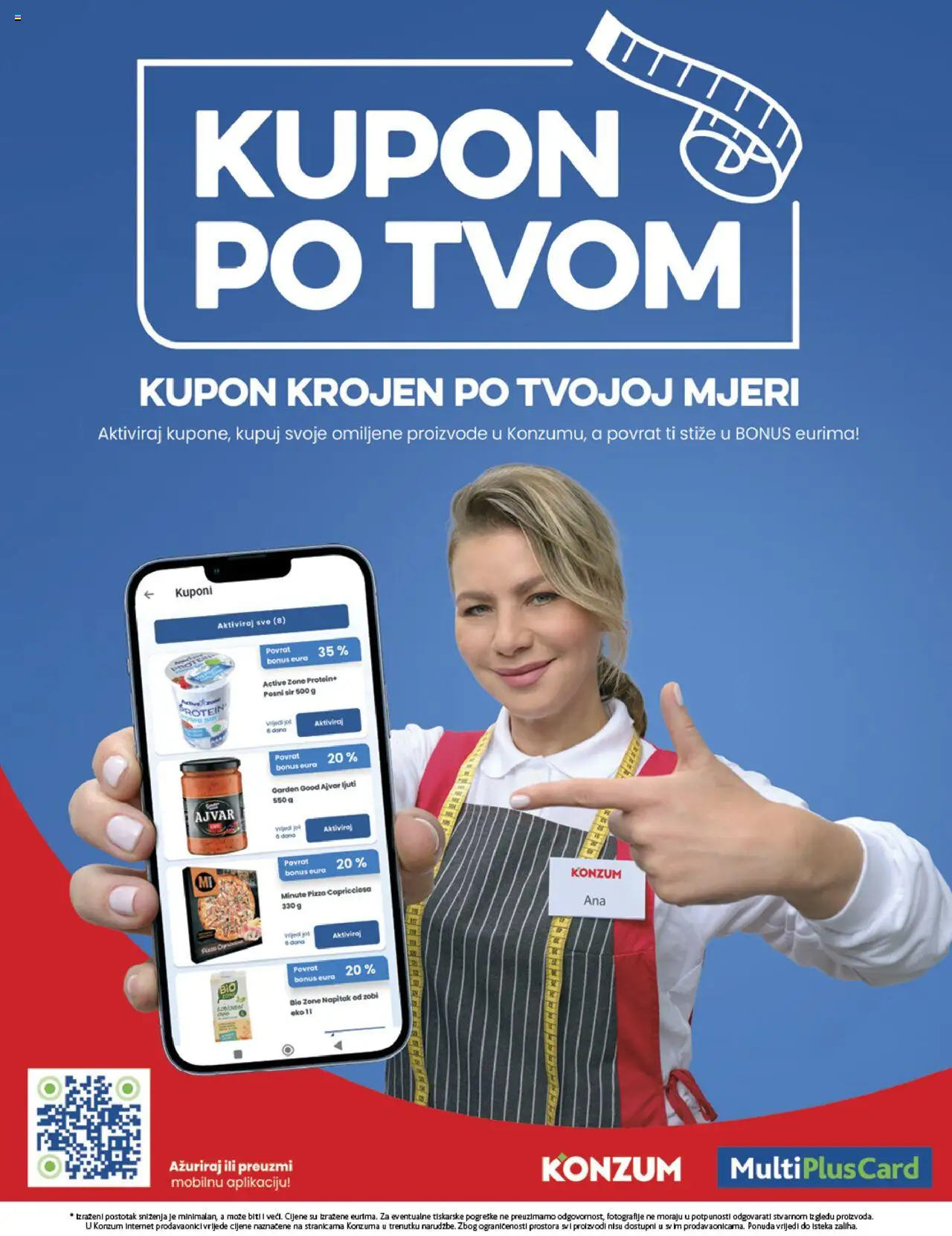 Konzum katalog | vrijedi od 22.09.2025 | Stranica: 20 | Proizvodi: Sir, Pizza, Ajvar