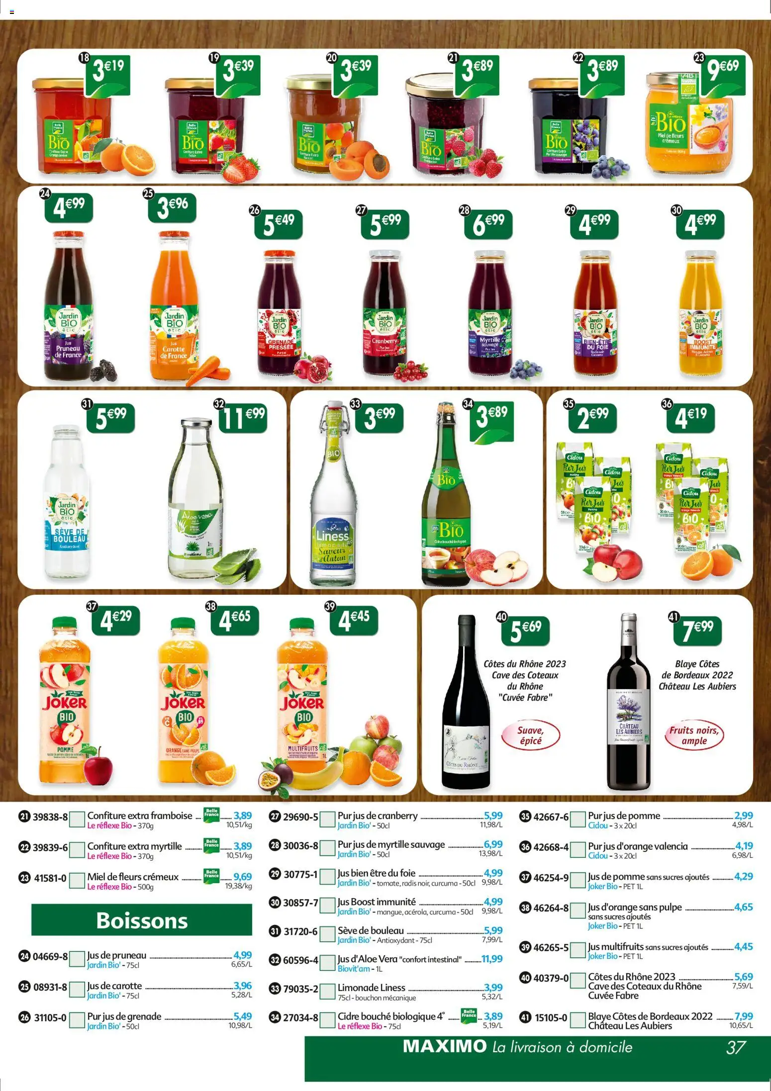 {H1} | Page: 37 | Produits: Pomme, Radis, Miel, Cidre