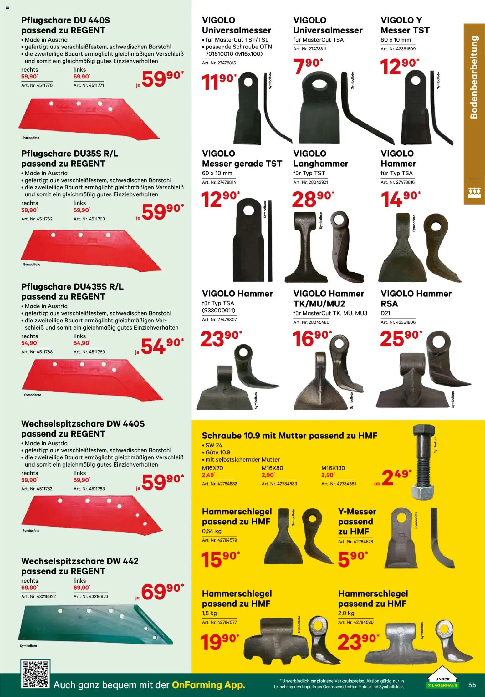 Lagerhaus Verschleißteile & Zubehör gültig ab 01.01.2026 | Seite: 55