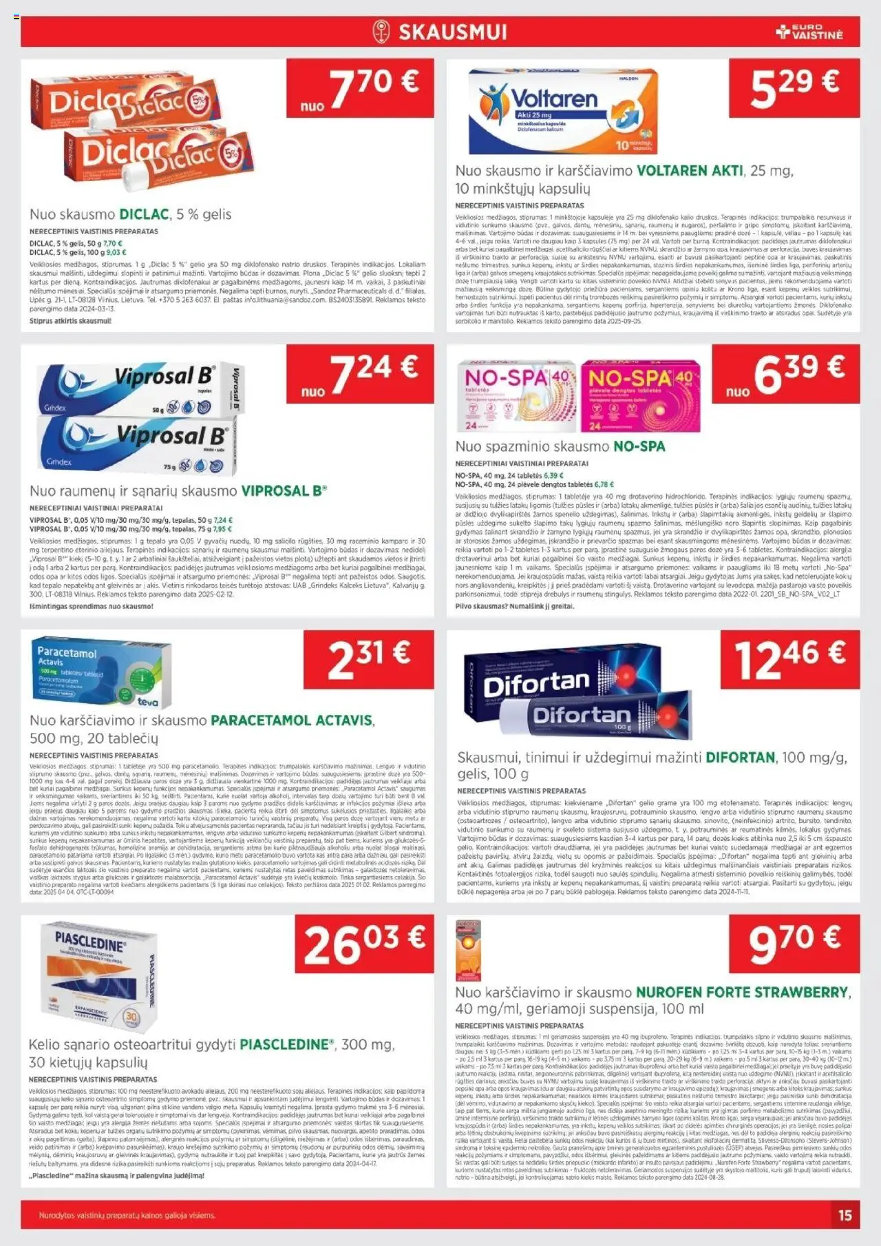 EUROVAISTINĖ akcijos nuo 01.10.2025 | Puslapis: 15
