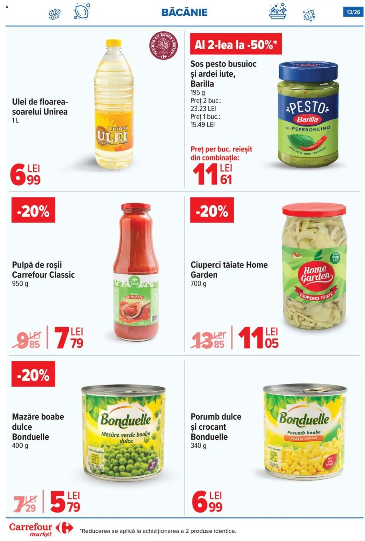 Carrefour catalog - Market – valabil de la 03.09.2025 | Pagină: 14 | Produse: Mazăre, Ciuperci, Porumb, Sos