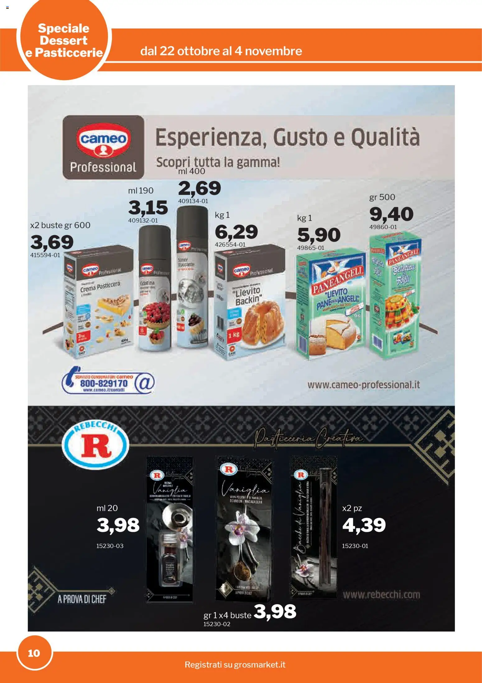 Volantino Sogegross del 22.10.2025 | Pagina: 10 | Prodotti: Crema