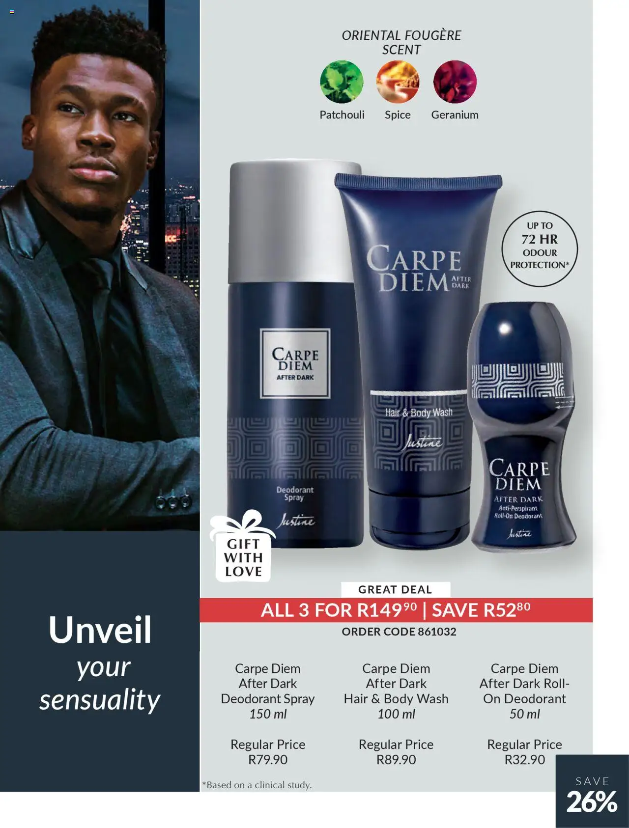 New Justine catalogue – valid from 19.09.2025 | Page: 4 | Products: Deodorant, Antiperspirant, Body wash