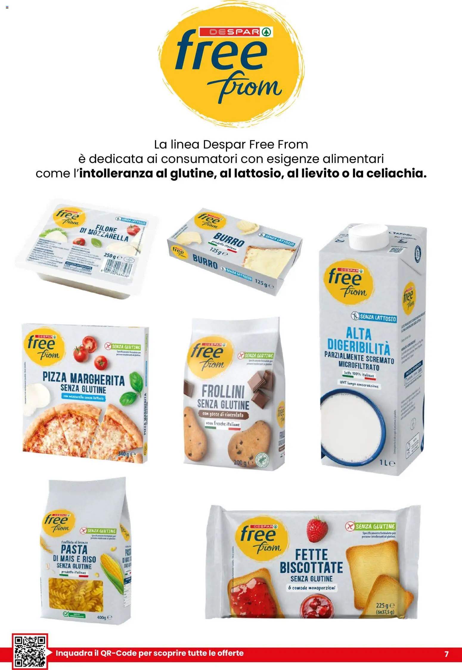 Volantino Despar del 22.01.2026 | Pagina: 7 | Prodotti: Uova, Pizza, Pasta, Frollini