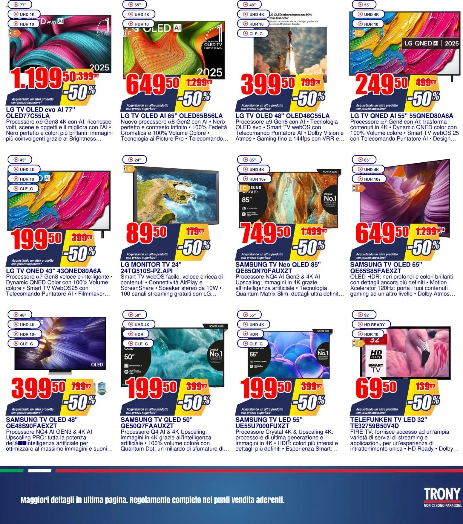 Volantino Trony del 19.02.2026 | Pagina: 22 | Prodotti: Monitor, Telecomando, TV, Samsung
