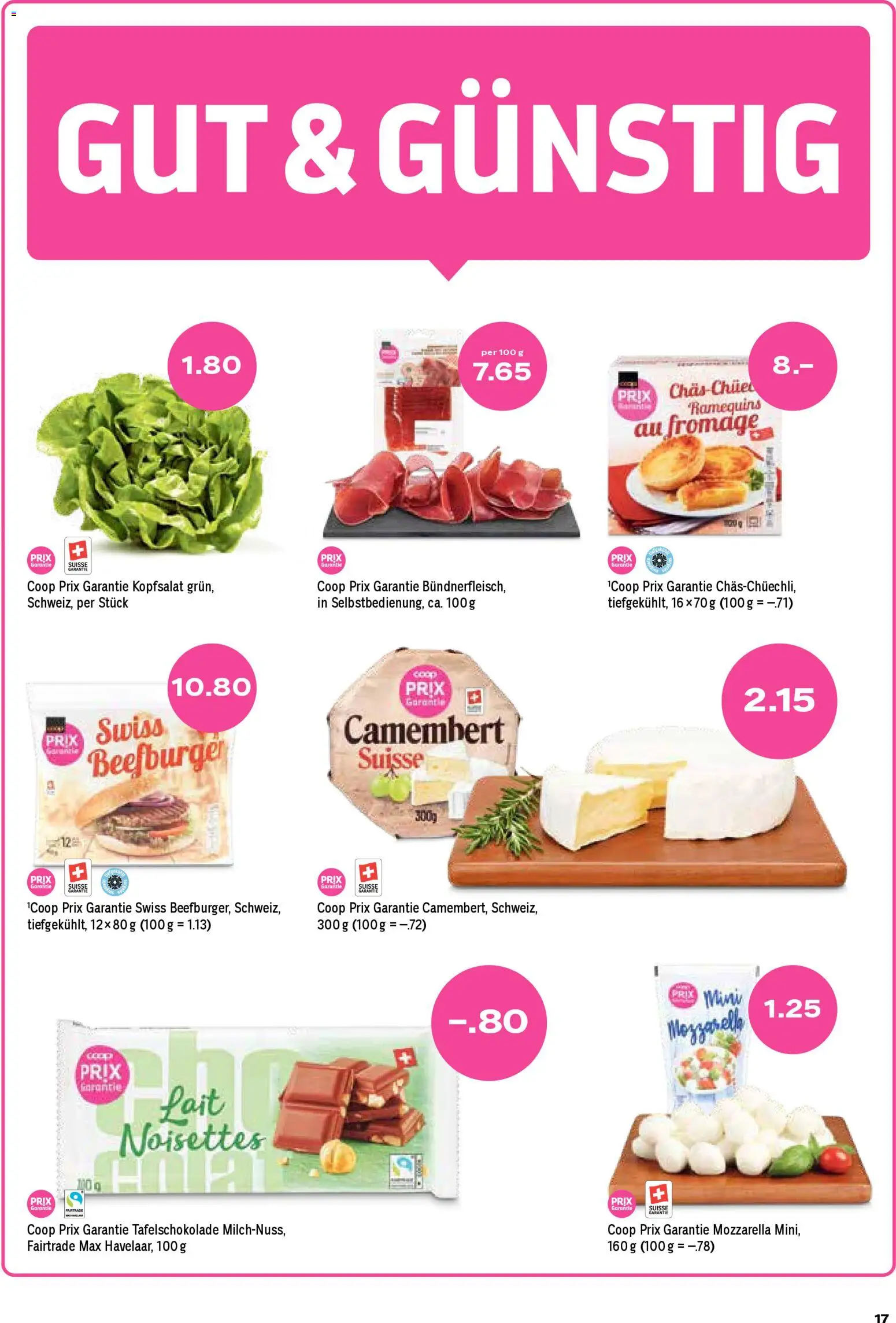 Coop aktionen – gültig ab 23.04.2026 | Seite: 17 | Produkte: Burger