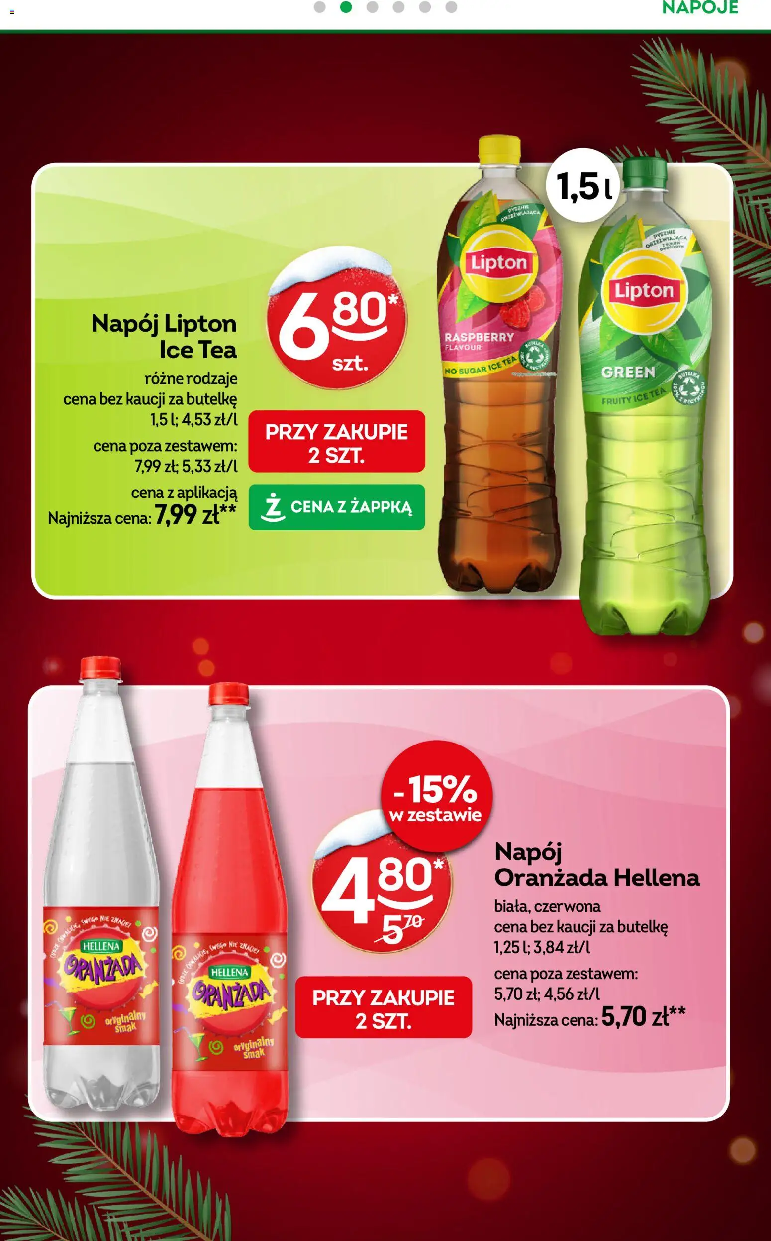 Żabka Gazetka od 17.12.2025 | Strona: 19 | Produkty: Ice Tea, Napoje, Oranżada hellena