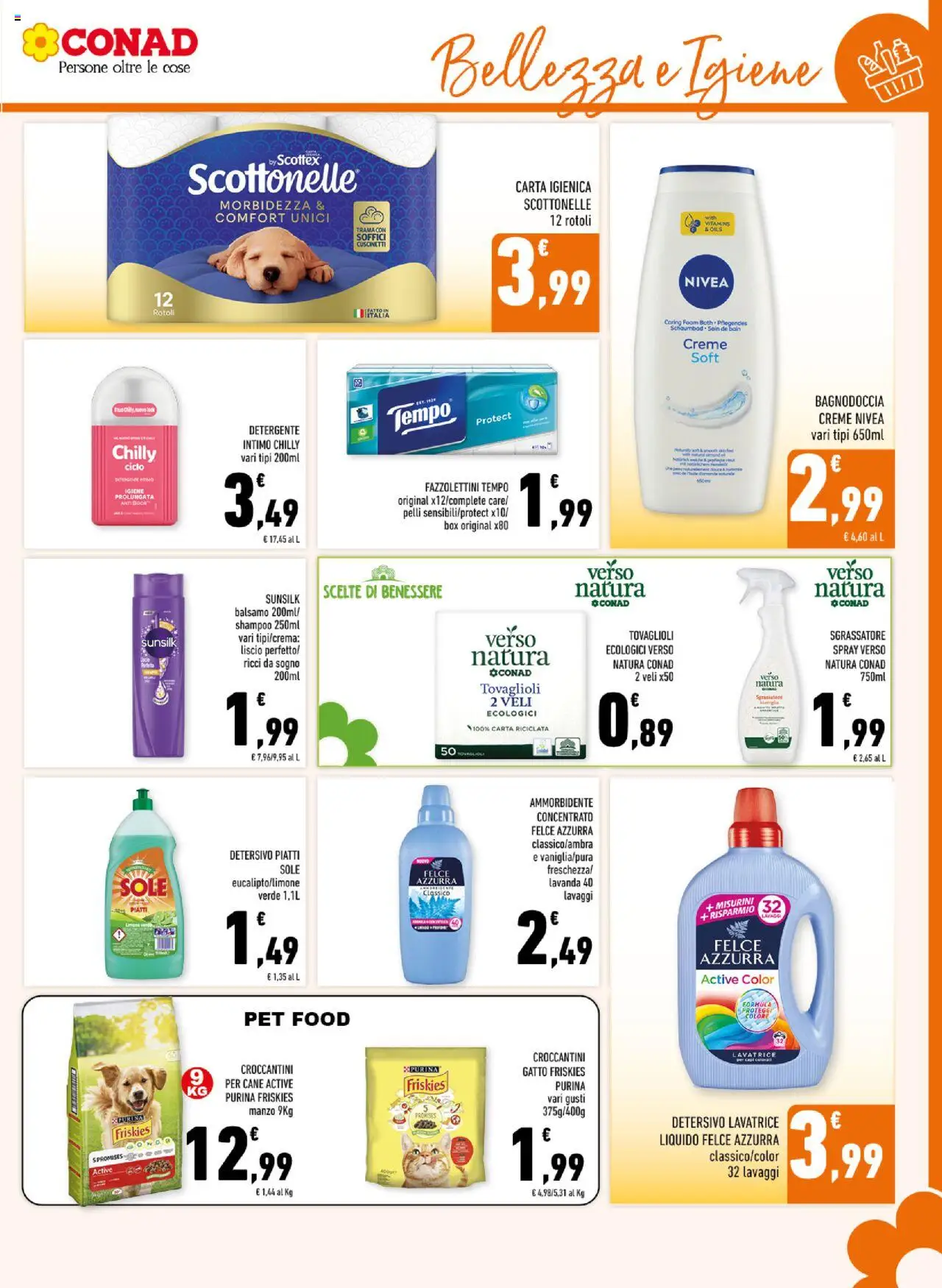 Volantino Conad del 22.10.2025 | Pagina: 13 | Prodotti: Shampoo, Balsamo, Manzo, Intimo