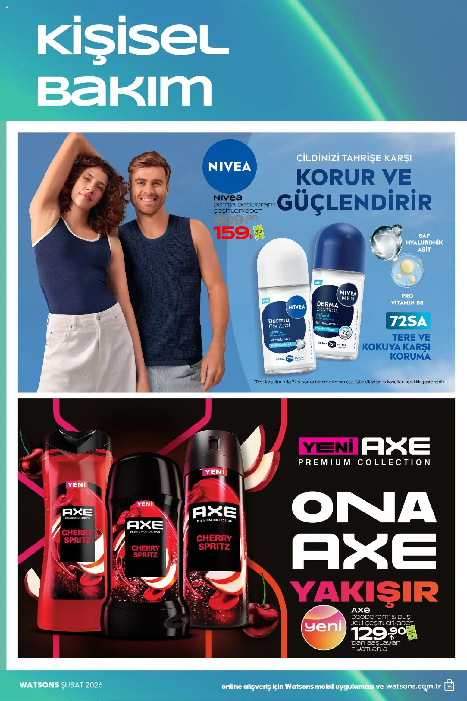 Watsons Katalog - 29.01.2026 tarihinden itibaren geçerlidir | Sayfa: 45 | Ürünler: Duş, Deodorant, Tere