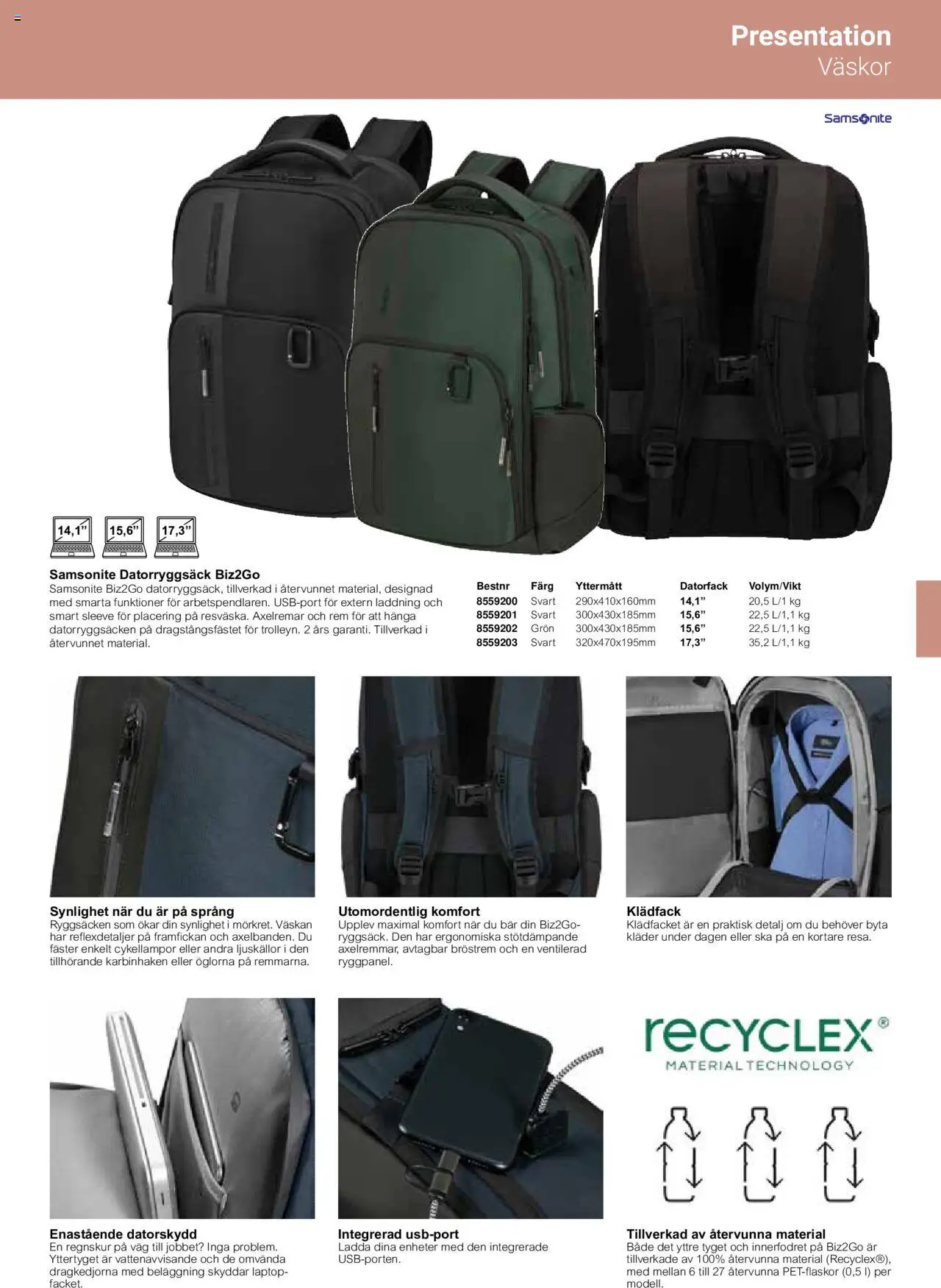 Office Depot reklamblad aktuell från 15.02.2024 | Sida: 245 | Produkter: Kläder, Datorryggsäck