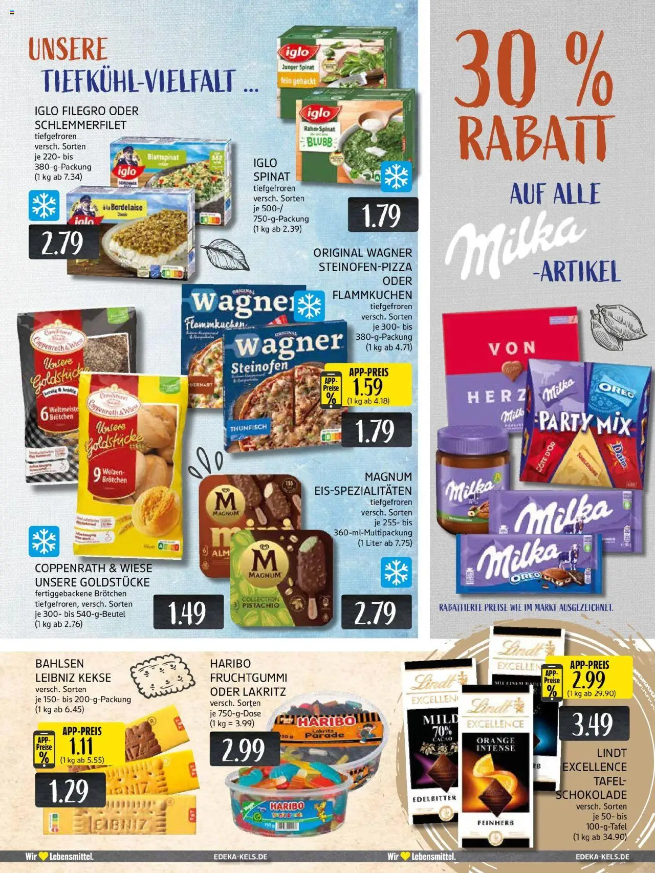 Edeka prospekt Ratingen-Hösel	 – gültig ab 29.09.2025 | Seite: 13 | Produkte: Haribo, Schokolade, Pizza, Iglo schlemmerfilet