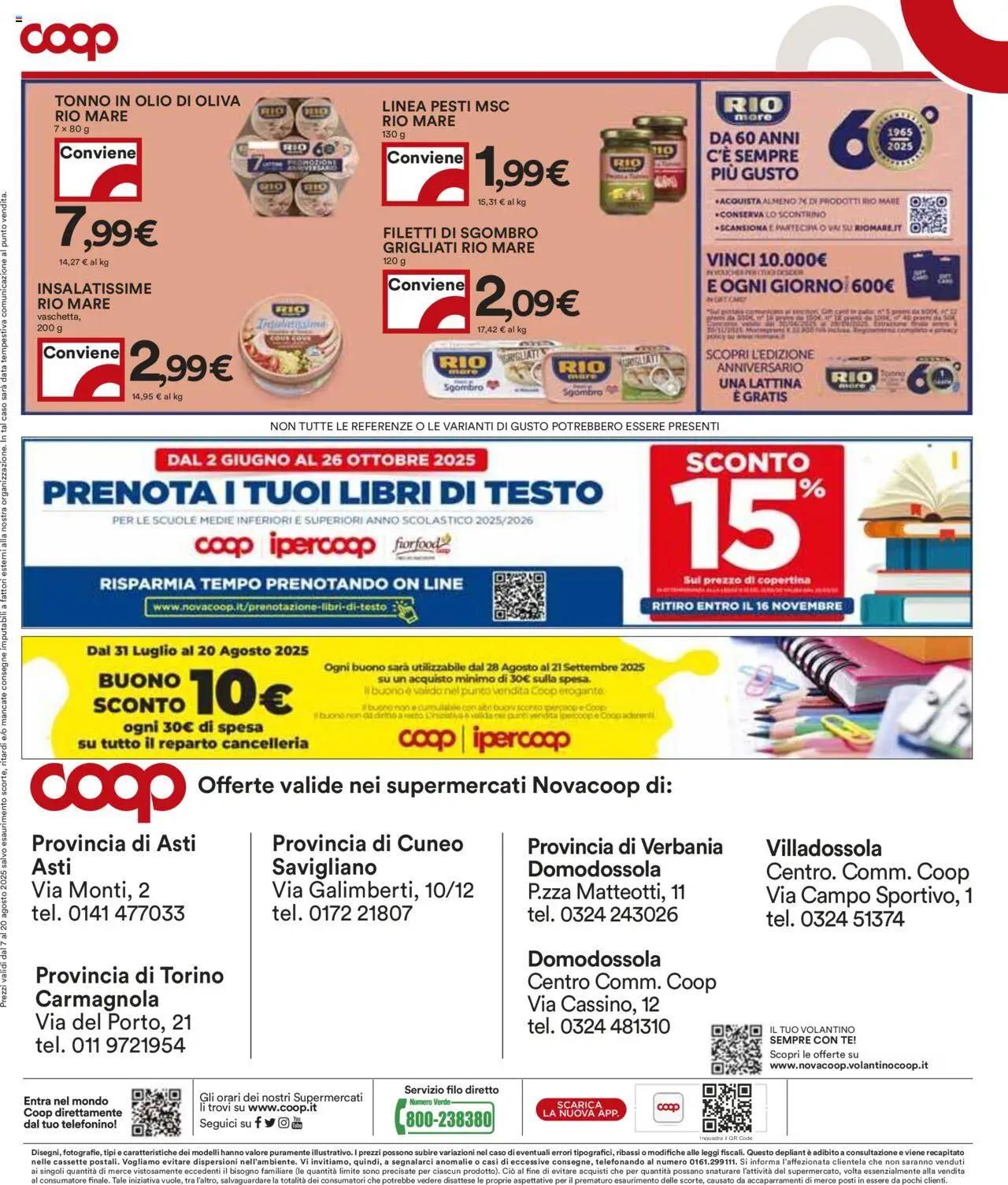 Volantino COOP del 07.08.2025 | Pagina: 18 | Prodotti: Data, Tonno, Sgombro, Olio di Oliva