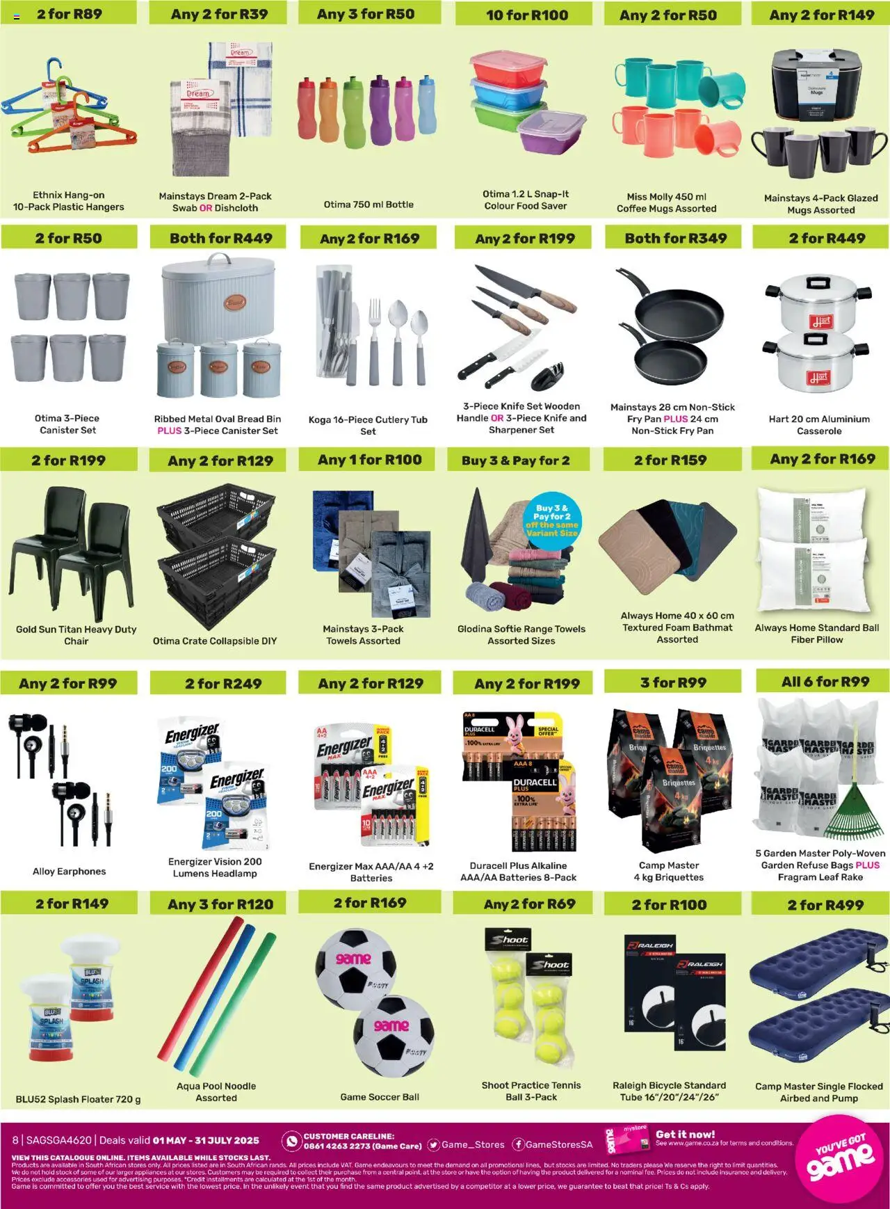 Game More 4 Less │ valid from 01.05.2025 | Page: 8 | Products: Earphones, Knife set, Pillow, Bread