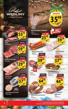 Pogląd oferty "Arhelan gazetka" - ważna od 27.03.2026 | Strona: 4 | Produkty: Schab, Szynka, Kindziuk, Wędliny