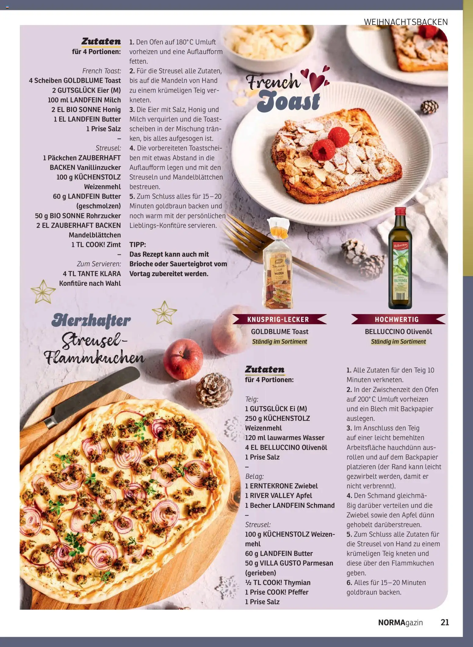 Norma NORMAgazin November/Dezember 2025 – gültig ab 01.11.2025 | Seite: 21 | Produkte: Eier, Toast, Mandeln, Pfeffer
