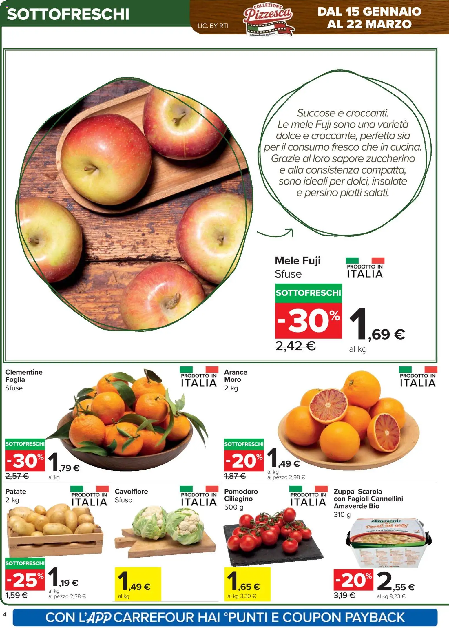 Volantino Carrefour del 15.01.2026 | Pagina: 4 | Prodotti: Cannellini, Fagioli, Patate, Pomodoro