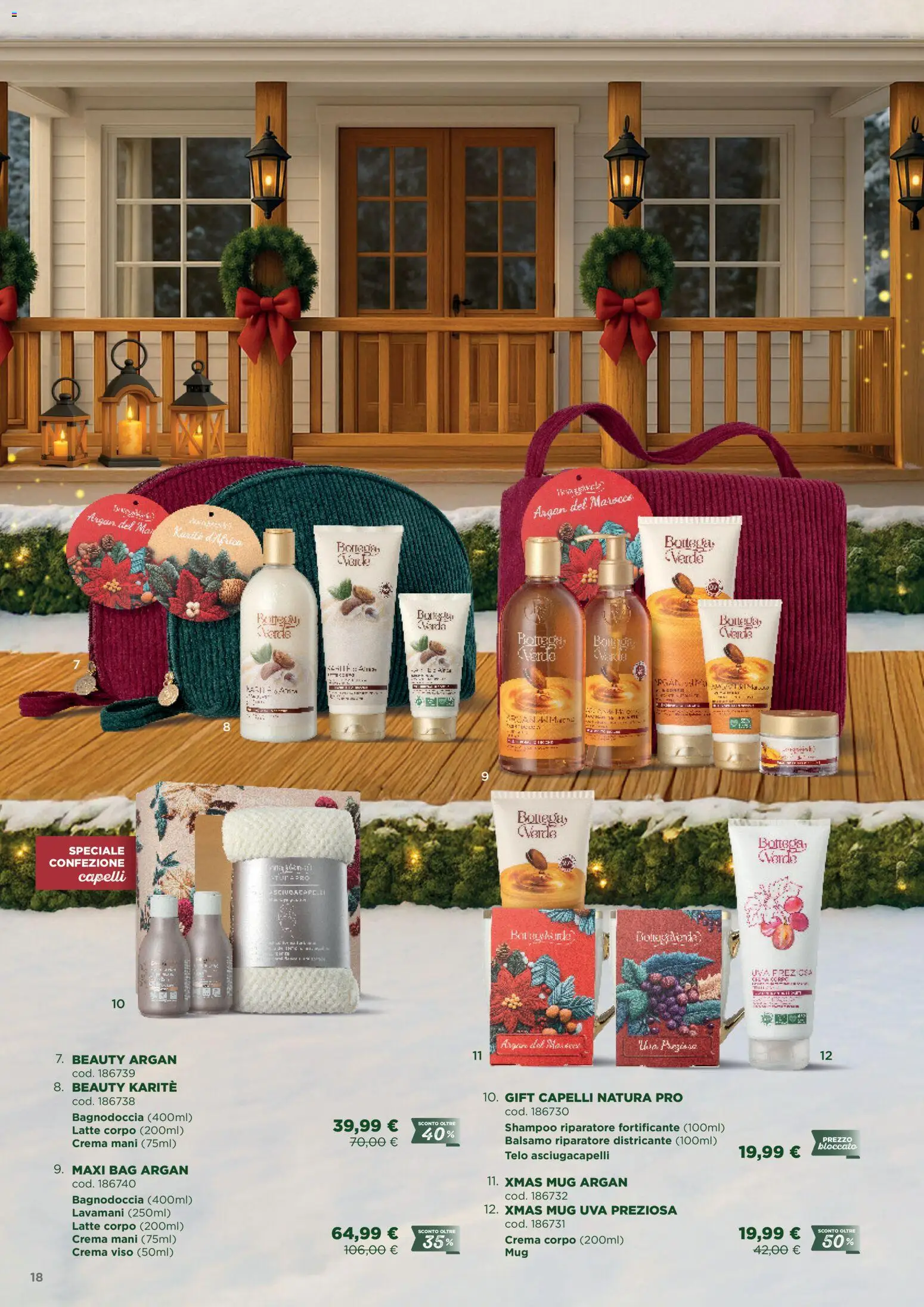 Volantino Bottega Verde del 03.11.2025 | Pagina: 18 | Prodotti: Shampoo, Crema, Crema viso, Asciugacapelli