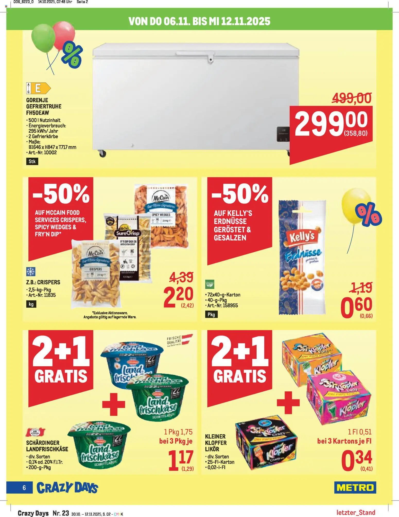Metro Crazy Days gültig ab 30.10.2025 | Seite: 6 | Produkte: Uhr, Папионка