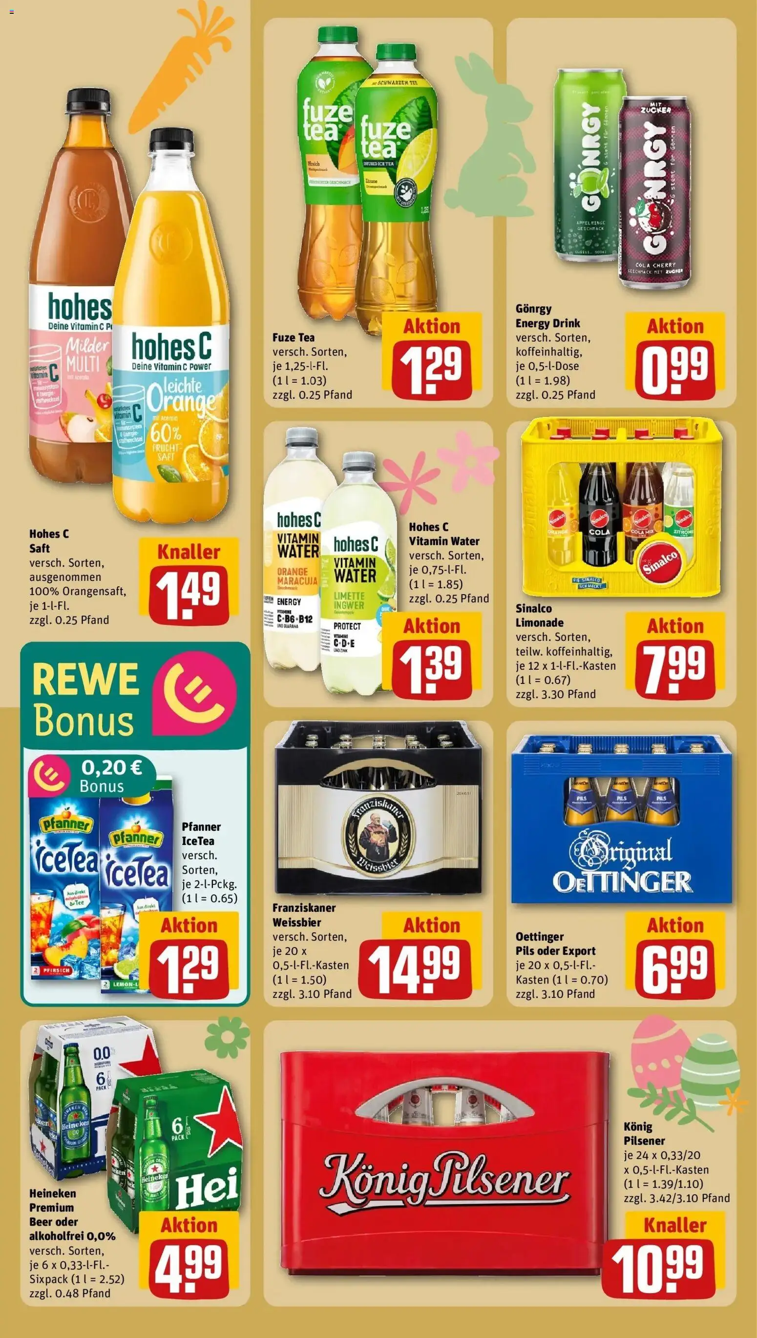 Rewe Prospekt Paderborn	 – gültig ab 23.03.2026 | Seite: 18 | Produkte: Franziskaner, Konig pilsener, Cola, Heineken